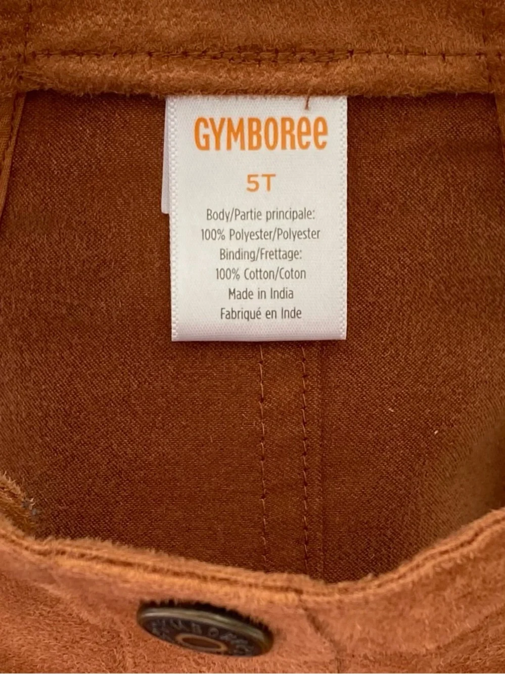 Gymboree Girls ‘County Fair’ Faux Suede Brown Western Jumper Size 5T